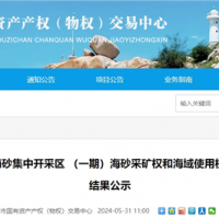 超17.5元/方！福建漳州國企近3億元競得儲量超1900萬(wàn)方海砂礦